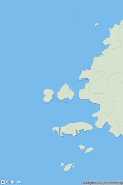 Thumbnail image for Corr Eilean [Mull and Nearby Islands] showing contour plot for surrounding peak